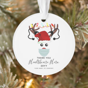 Le héros de la santé Noël 2020 Reindeer en masq