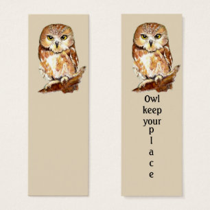 Le HIBOU gardent votre signet d'oiseau d'amusement