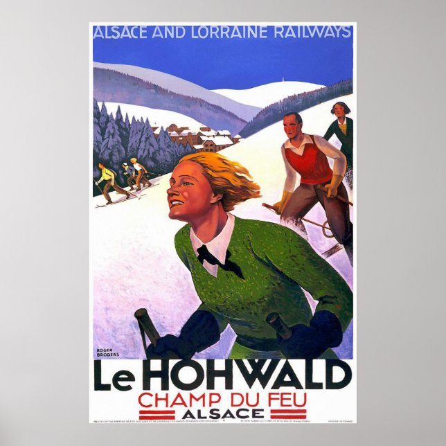 Le Hohwald Poster Vintage Français (Devant)