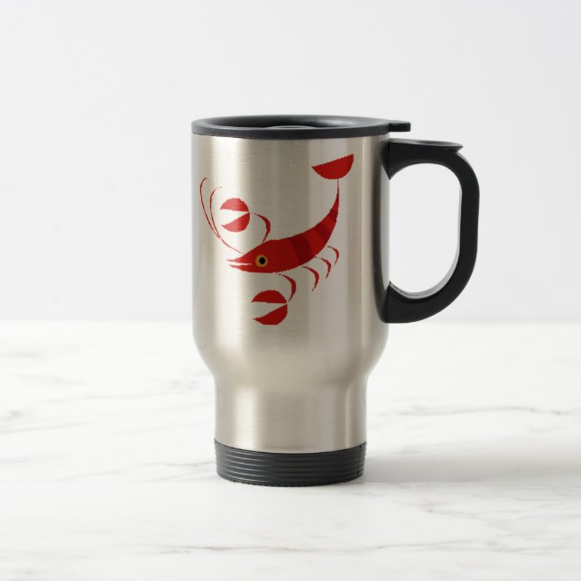 le homard sur-le-vont tasse (Droit)