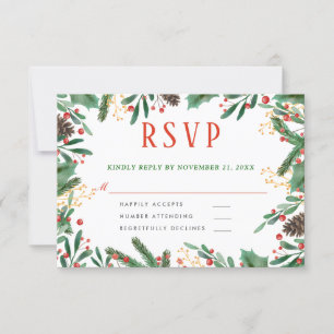 Le houx part de Noël   RSVP l'épousant de baie
