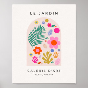 Le Jardin 04 Retro Blumen Moderne Blüten Poster