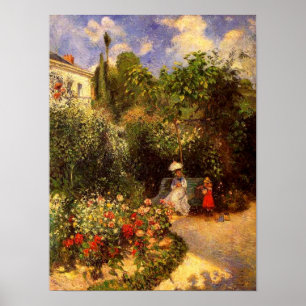 "Le jardin de Pontoise" de Pissarro - Poster