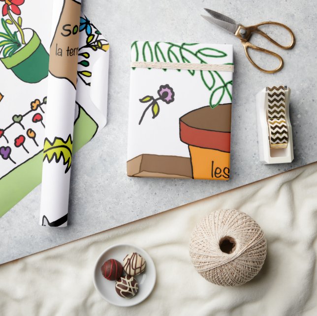 Le Jardin (Der Garten) Geschenkpapier (Kunsthandwerk)