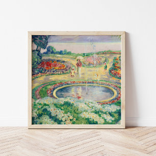 Le Jardin Fleuri   Henri Lebasque Poster