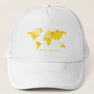 Le jaune troue le casquette de fromage