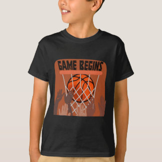 Le jeu commence le T-shirt de basket