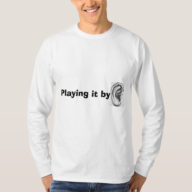 "Le jouant le T-shirt drôle des hommes par (Devant)
