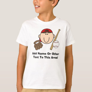 Le joueur de baseball customisé badine le T-shirt