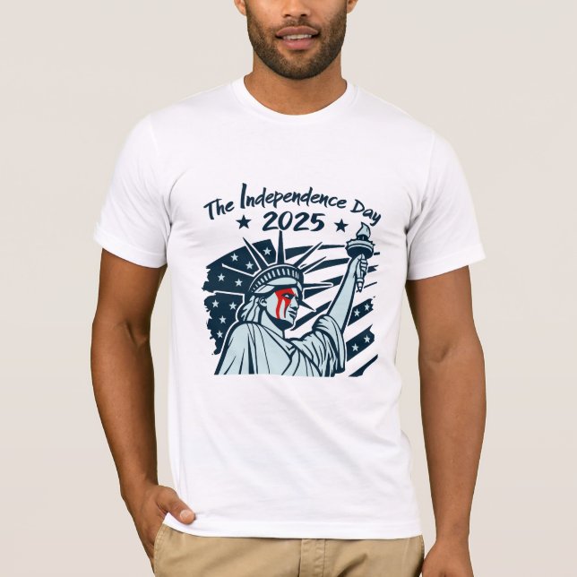 Le Jour de l'Indépendance 2025 - Unique T-Shirt De (Devant)