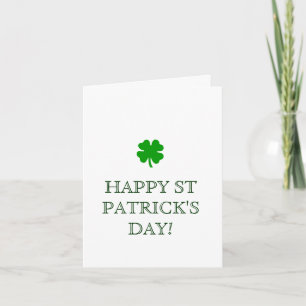 LE JOUR DE ST PATRICK HEUREUX ! carte