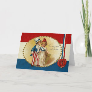 Le jour nous célébrons 4 juillet des cartes