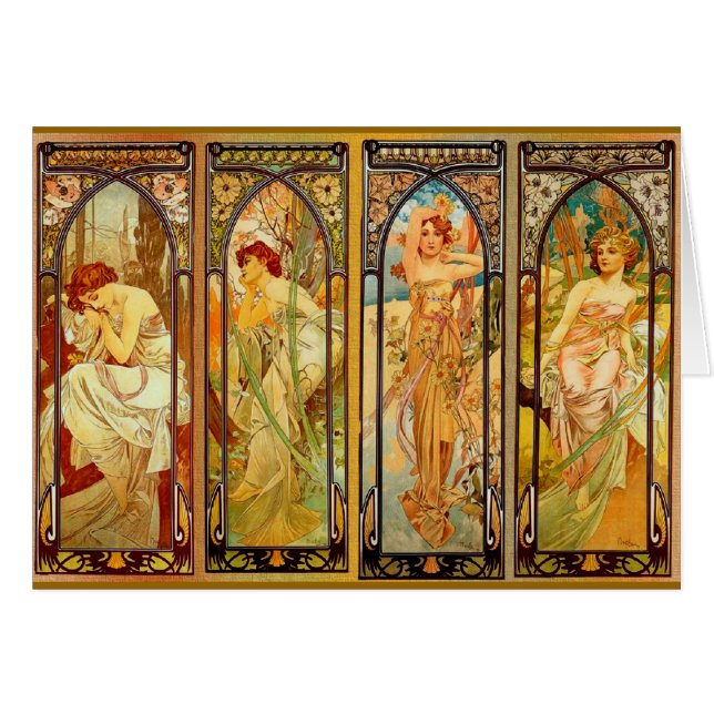Le jour - par Alphonse Mucha (Devant horizontal)