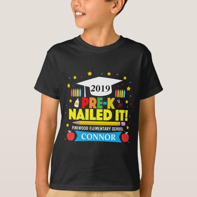 Le jour passé du garçon de Pre-K l'a cloué T-shirt (Devant)