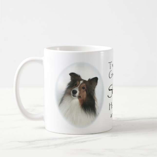 Le jour Shelties étaient tasse créée (Gauche)