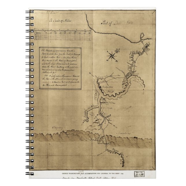 Le journal de George Washington vers l'Ohio 1754 (Devant)