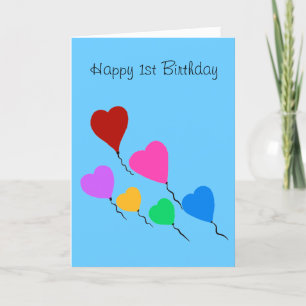 Le joyeux ęr anniversaire monte en ballon la carte