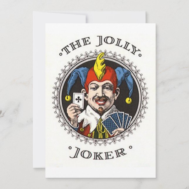 Le joyeux joker jouant carte graphique (Devant)