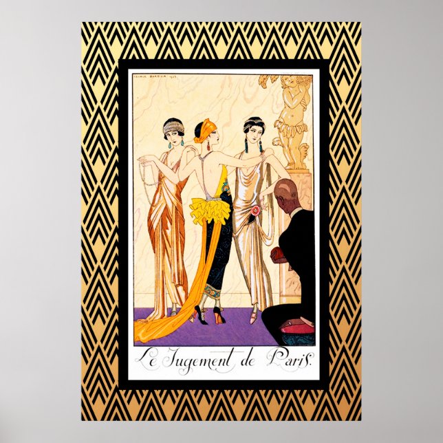 Le Jugement De Paris Art Deco Poster (Vorne)