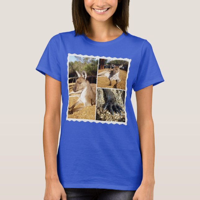 Le Kangaroo Photo Collage, Tshirt Dames (Devant)