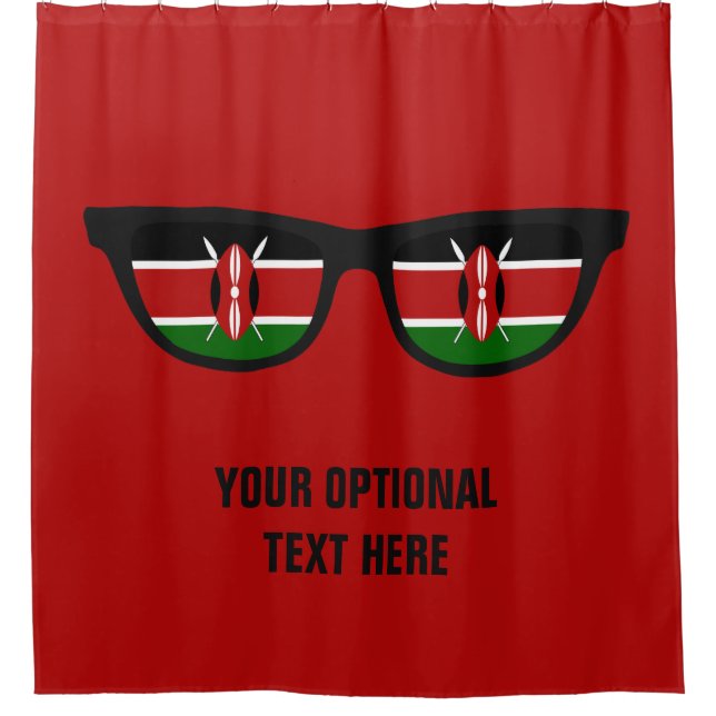 Le Kenyan ombrage le rideau en douche fait sur (Devant)
