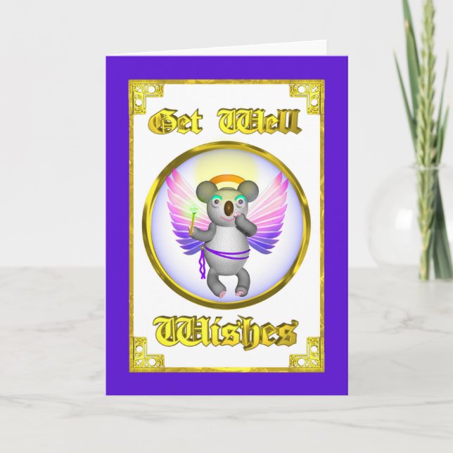 Le koala d'ange obtiennent la carte bonne de (Devant)
