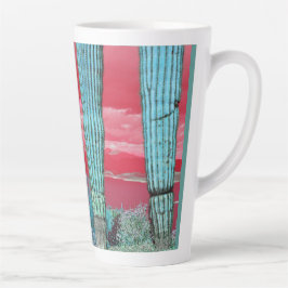 Le lac agréable du Saguaro Piliers Latte Mug