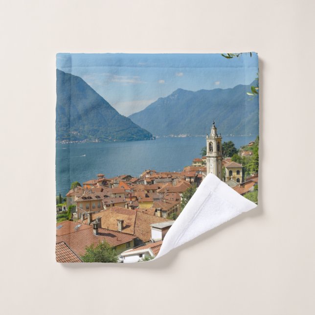 Le lac de Côme Lombardie Italie (Gant de toilette)