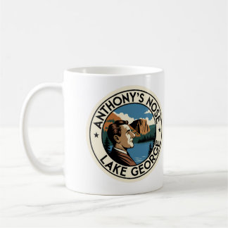 Le lac George Mug avec le nez d'Anthony drôle