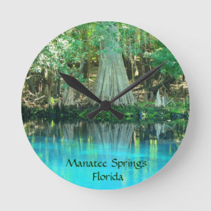 Le lamantin jaillit horloge murale de la Floride