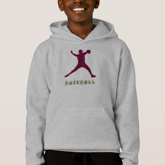 Le lanceur de base-ball badine le sweat - shirt à (Devant)