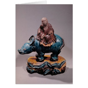 Le Laotien-Tzu sur son Buffalo, dynastie de Qing