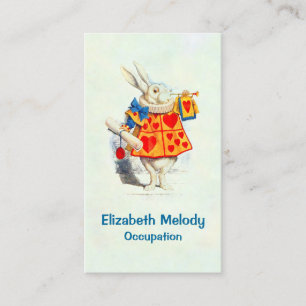 Le lapin à Alice au pays des merveilles - Carte de