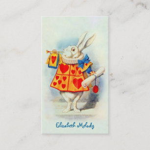 Le lapin à Alice au pays des merveilles ~ Carte de