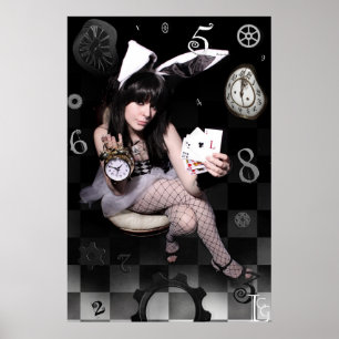 Le lapin blanc de LGG 20" x 30" AFFICHE