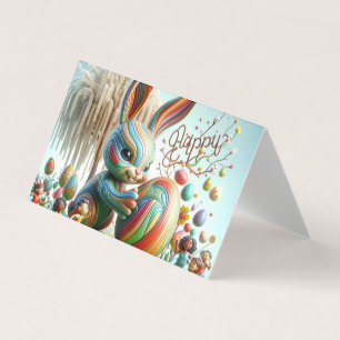 Le lapin de Pâques Abstrait sourit