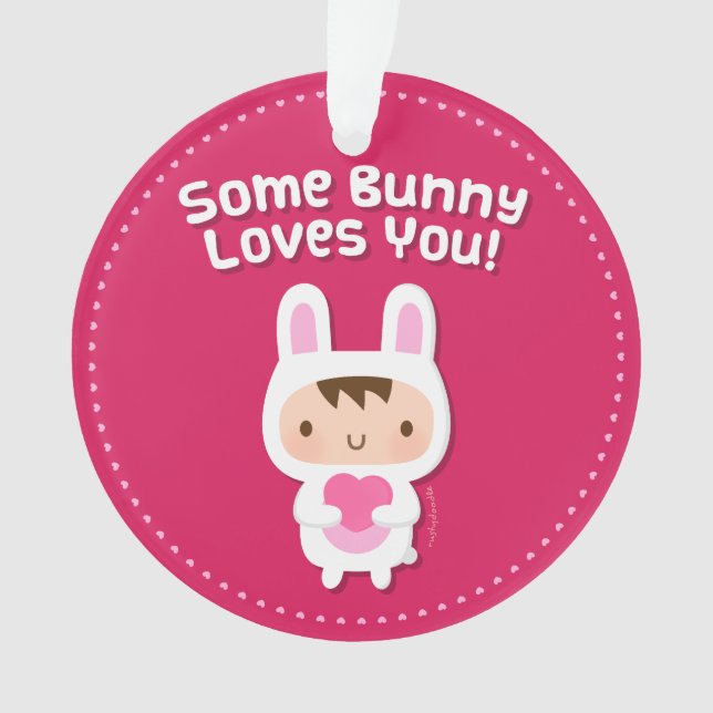 Le lapin mignon vous aime confession d'amour (devant)