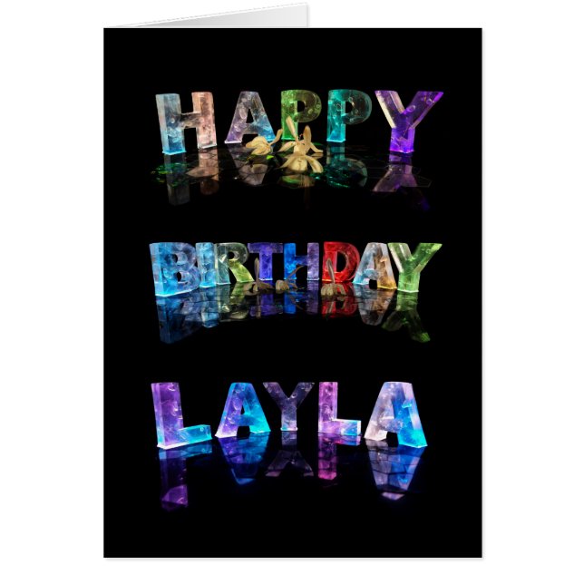 Le Layla nommé dans 3D s'allume (la photographie) (Devant)