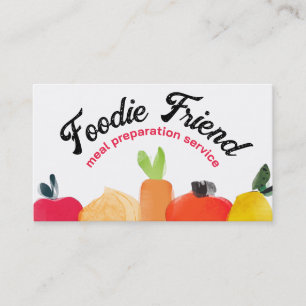 le légume fruit complète des cartes de visite de
