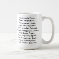 Le Lézard-Spock ordonne la tasse