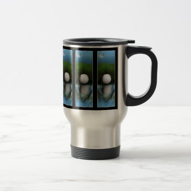 "LE LIEU DE CACHAGE" Amusante Mug de Golfeur (Droit)