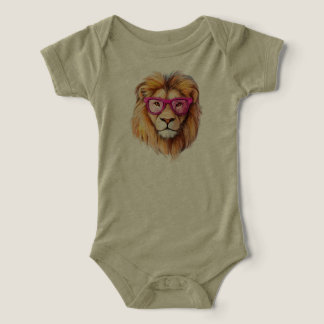 Le Lion avec des Lunettes Roses