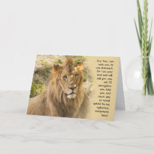 Le lion obtiennent la carte bonne