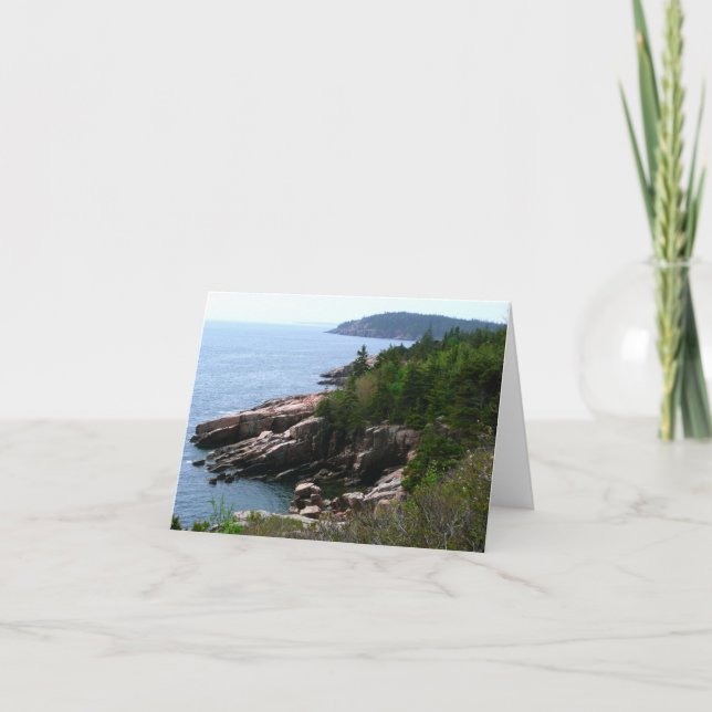 Le littoral du parc national Acadia, carte Maine (Devant)