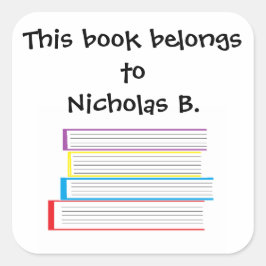 Le "livre appartient à…" Autocollants