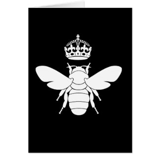 Le logo blanc de reine des abeilles… sont vous une