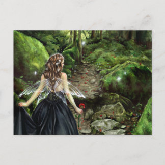 Le long du chemin forestier Carte postale