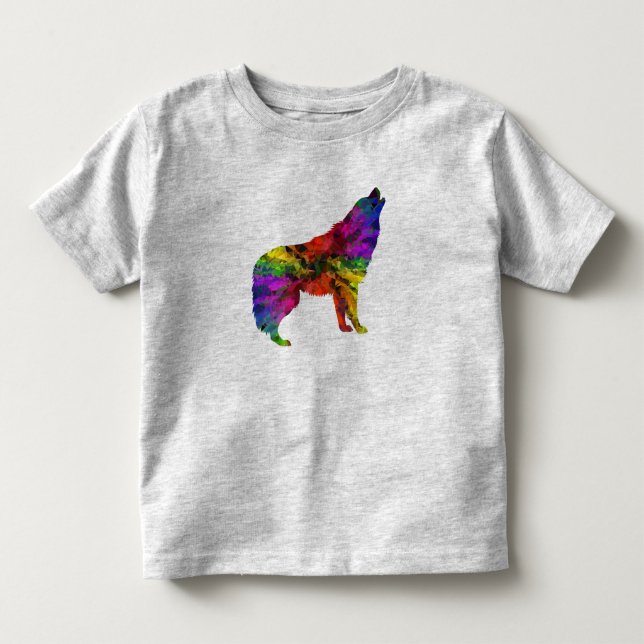 Le loup d'hurlement badine le T-shirt (Devant)