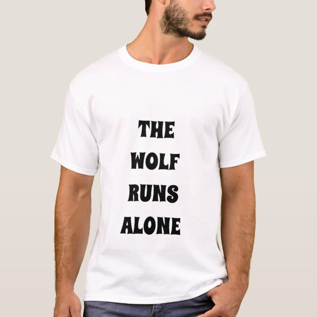 Le loup tourne seul T-shirt de la Sigma royale (Devant)
