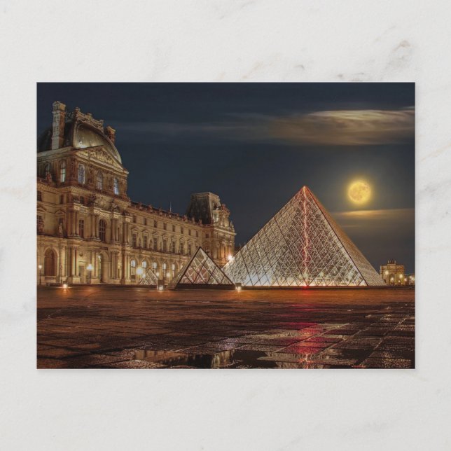 Le Louvre Postkarte (Vorderseite)